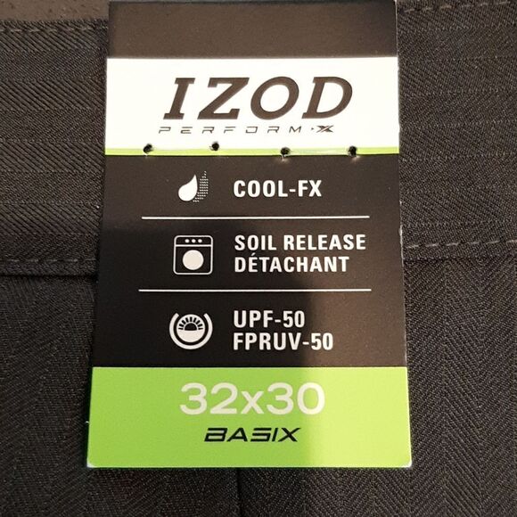 IZOD Perform Gray Pinstripe Dress Pants NWT - Picture 3 of 15